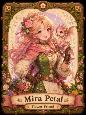 Mira Petal character card